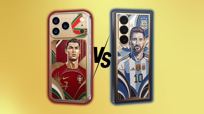 El Galaxy de Messi vs el iPhone de CR7: Caviar transforma la rivalidad en smartphones de lujo