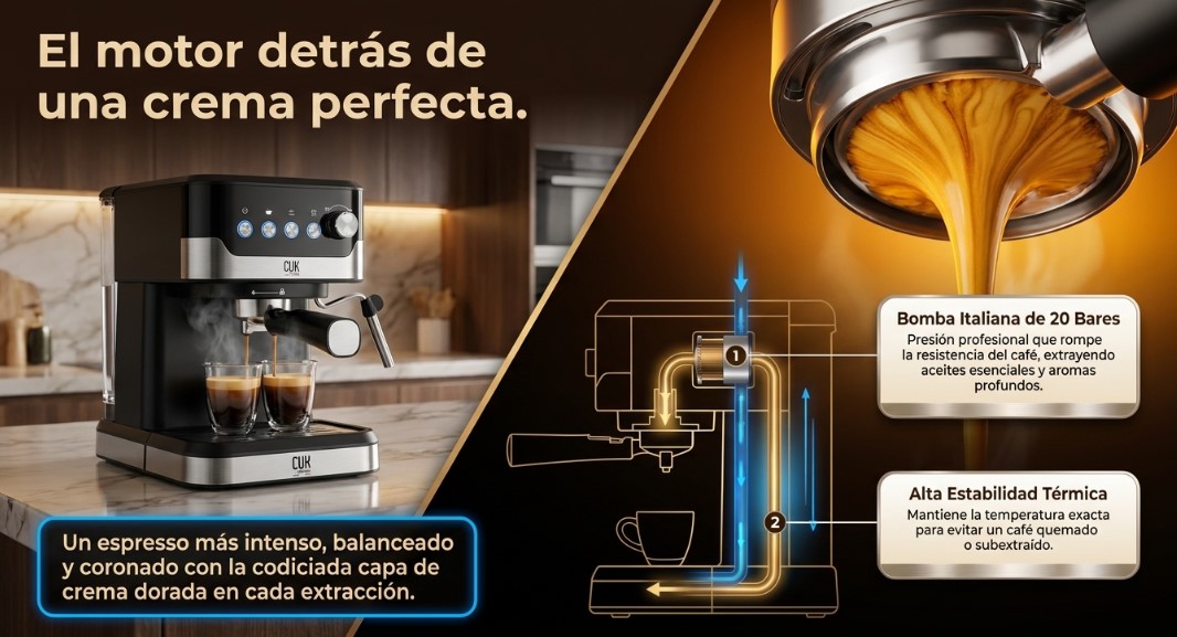 La Cafetera Gadnic CUK CM3000 Hace Café de Barista en Casa - Ofertas Mercado Libre Argentina
