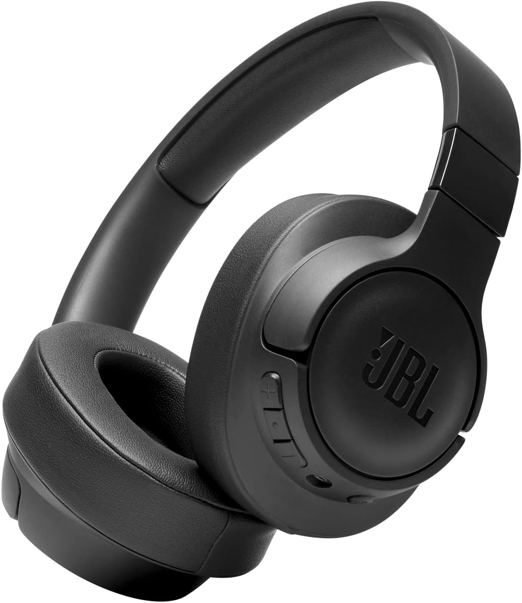JBL Tune 710 BT Bluetooth Over Ear Headphones Lightweight with Up to 50 Hours Battery and Removable Cable - Black