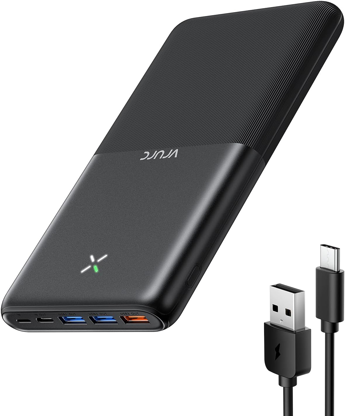 VRURC Power Bank, 30000 mAh 22.5W External Battery Fast Charging USB C In/out