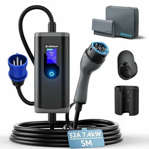 Cargador de coche eléctrico bokman 7,4kW 5 metros