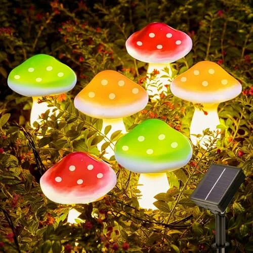 Joycome Luces de jardín 6 LED solares