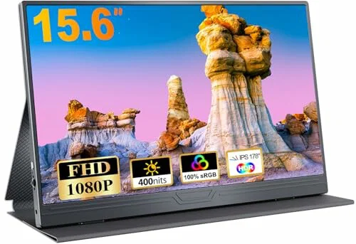 Monitor portátil Full HD de 15,6 pulgadas