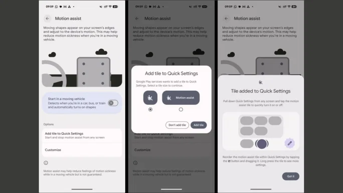 Android obtiene una función ideal para quienes sufren mareos durante los viajes en coche