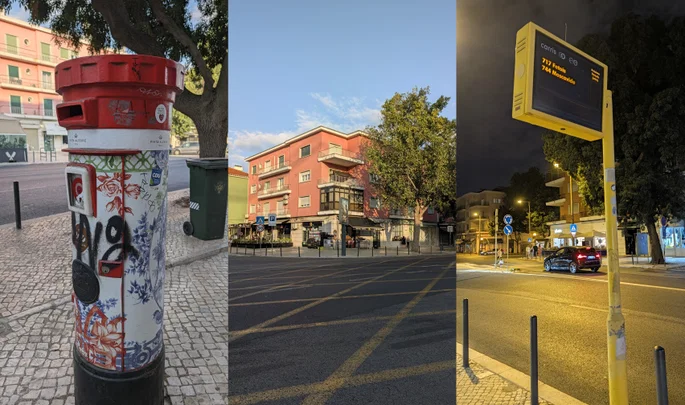 Fotografías de día y de noche con la cámara principal.