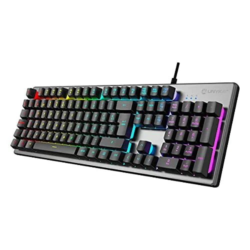 Teclado gaming portugués Unykach Nova K244, 105 teclas QWERTY
