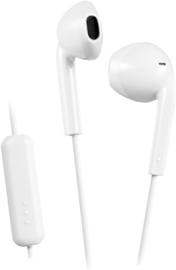 JVC Headphones with Cable 1 Metre Jack 3.5 mm | Microphone and Remote Control | Splash Resistant | In-Ear Headphones for Calls | Wired Headphones Elegant and Comfortable Design – HA-F17M