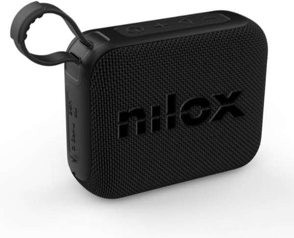 Nilox Powerful and compact Bluetooth speaker, 5W power, modern and sporty design, 1200mAh battery with duration of up to 4.5 hours - Imagen 2