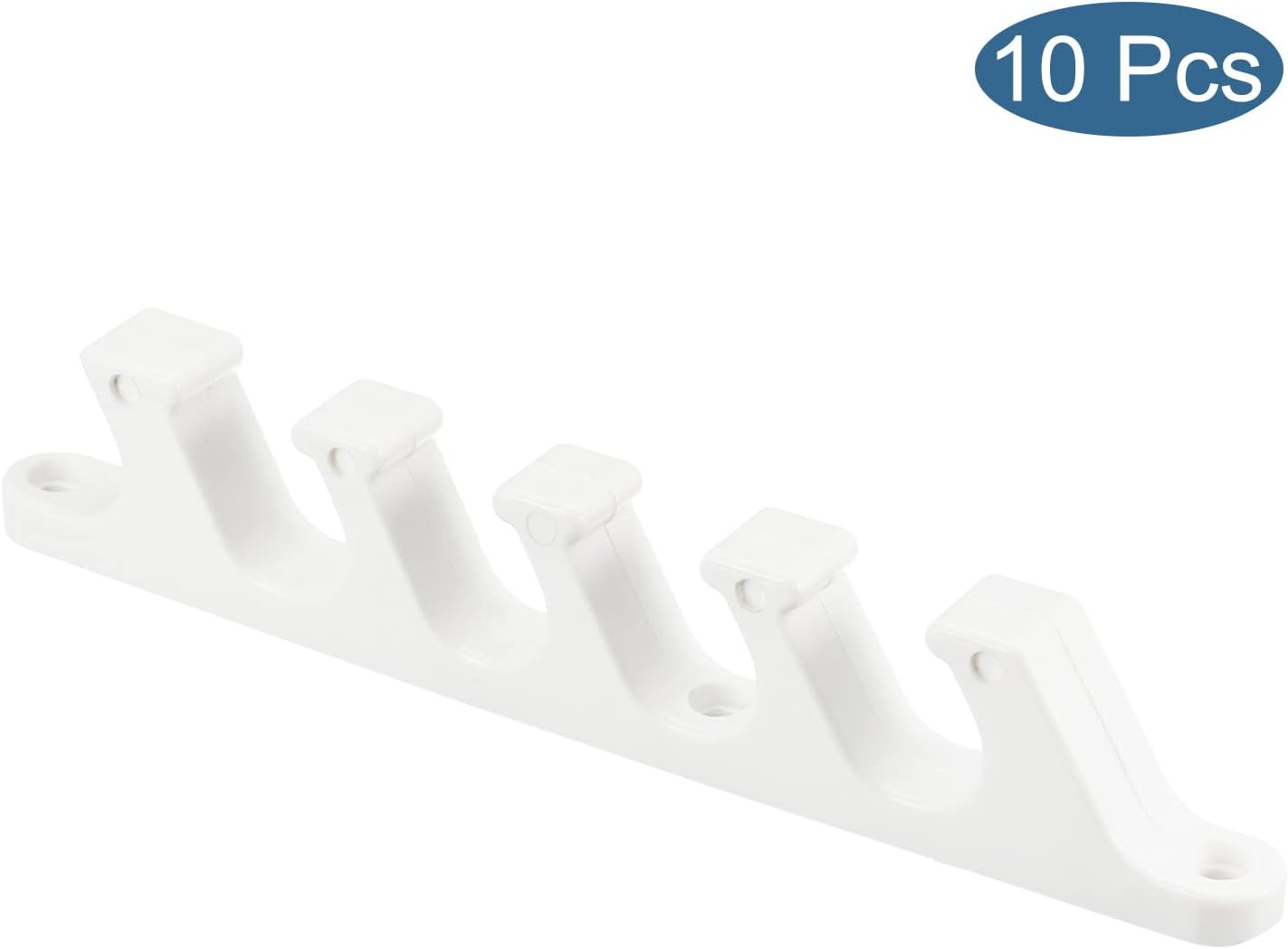 PATIKIL Chair Mounting Bracket, 10 Packs 5 Position Lawn Multiple Furniture Position Backrest Adjuster for Outdoor Living Room Patio, White - Imagen 3
