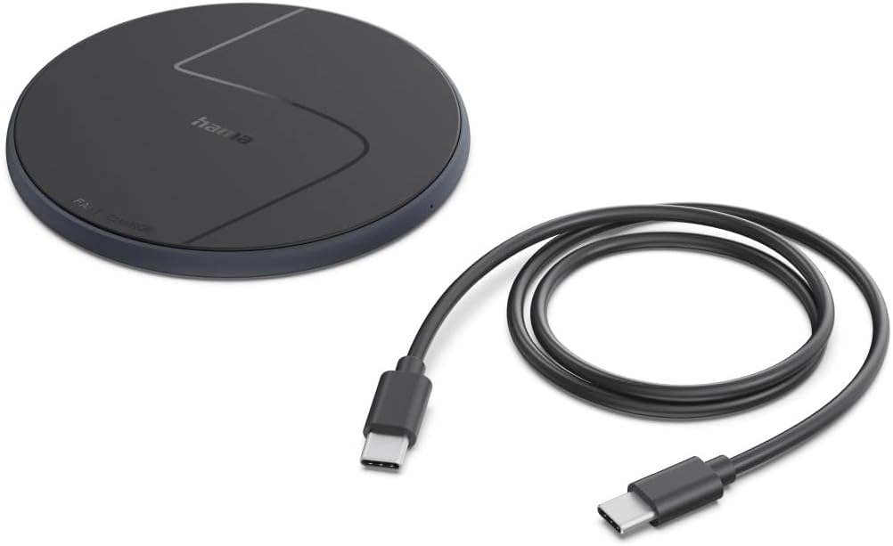 Hama | Wireless Charger Fast Charging for Smartphone (Wireless Charger, Wireless Charging Base, Qi Charger, Mobile Charger without Cables, Fast Wireless Charging, Smartphone Charging Base) Black - Imagen 5