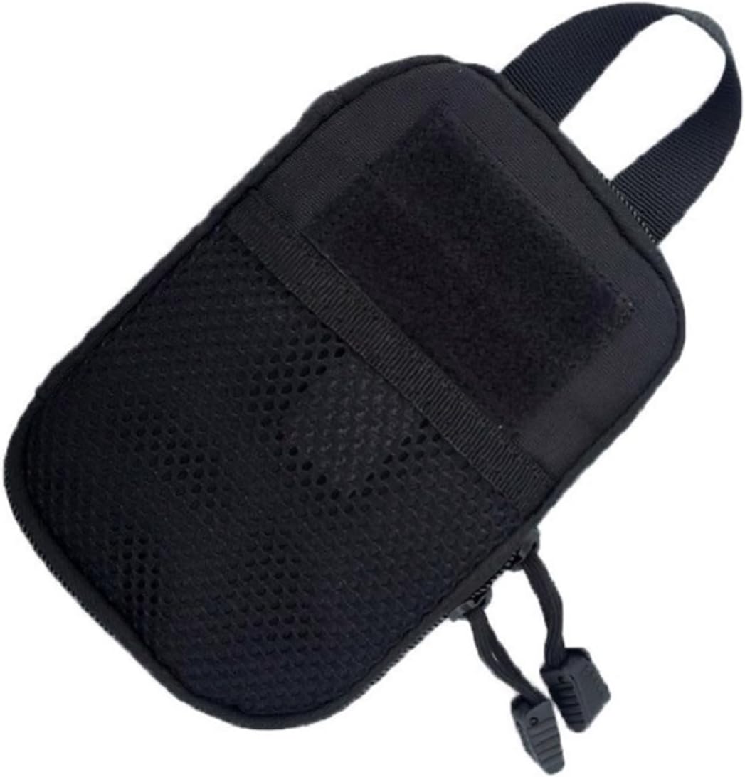 Bolsa de Emergencia para Primeros Auxilios con Compartimento de Almacenamiento para Viaje Camping y Actividades al Aire Negro
