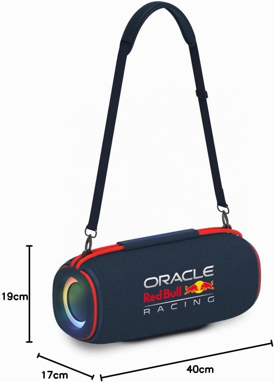 Nilox Red Bull Racing Force, Portable Bluetooth Speaker with RGB Lighting, Maximum Power of 120W, Wide Connectivity Including Bluetooth, USB, AUX, IPX5 Resistance - Imagen 3