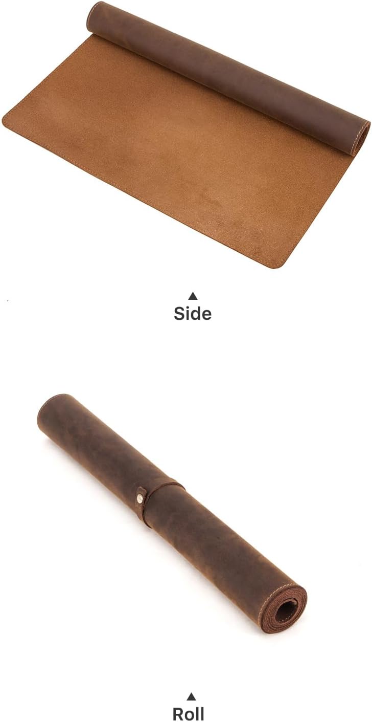 CONTACT'S FAMILY Leather Desk Pad,Large Mouse Pad,Computer Desk Pad,Writing Pad for Office and Home(31.5"x15.7") - Imagen 4