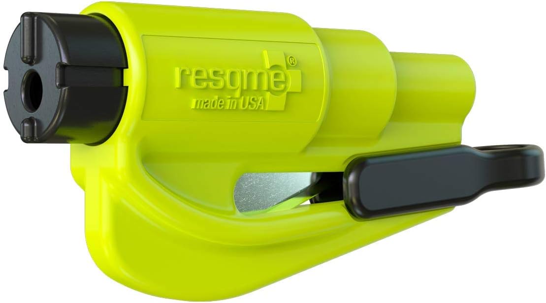 RESQME GBO-RQMTWIN-YELLOWFLUO Window Breaker Tool, Fluorescent Yellow, 1 Unit