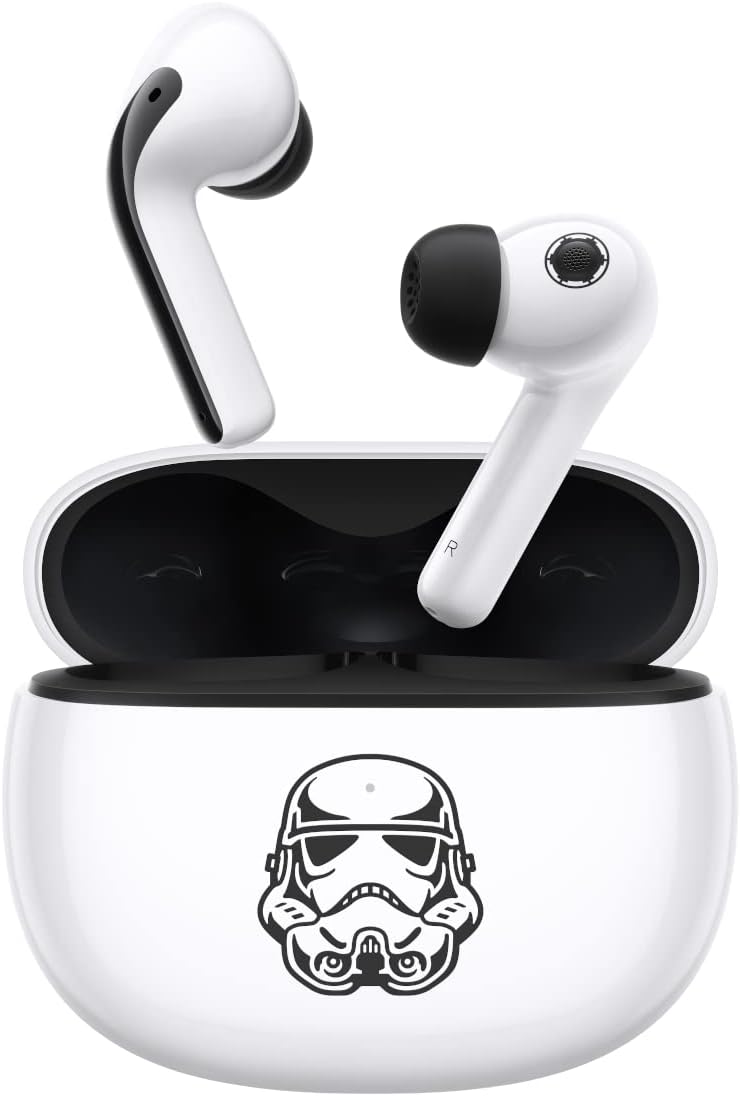 XIAOMI Buds 3 Star Wars Edition Wireless Headphones with Active Noise Cancelling up to 40 dB(A), Bluetooth 5.2, IP55, Wireless Charging, White (ES Version + 3 Year Warranty) - Imagen 2