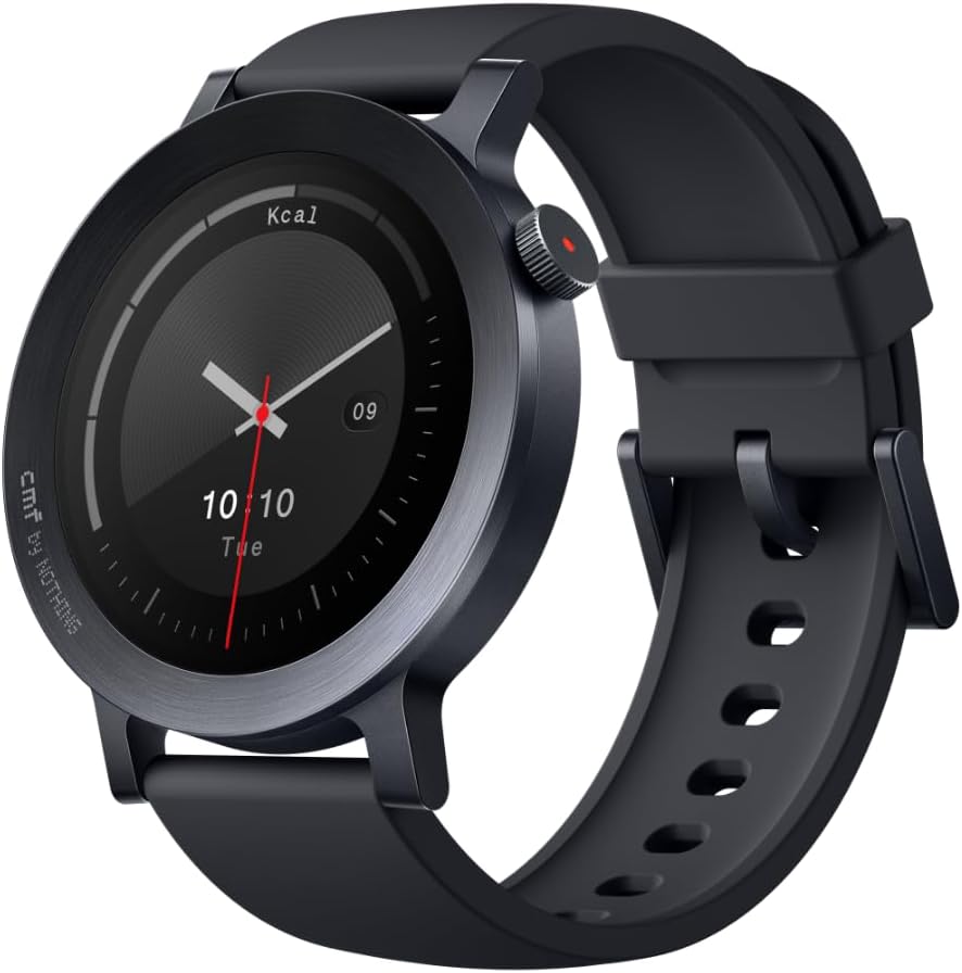 CMF by Nothing Watch 3 Pro - Smart Watch with 1.43" AMOLED Display, 13 Days Battery, Dual Band GPS, AI Bluetooth Calling, Heart Rate and Sleep Control - Dark Grey