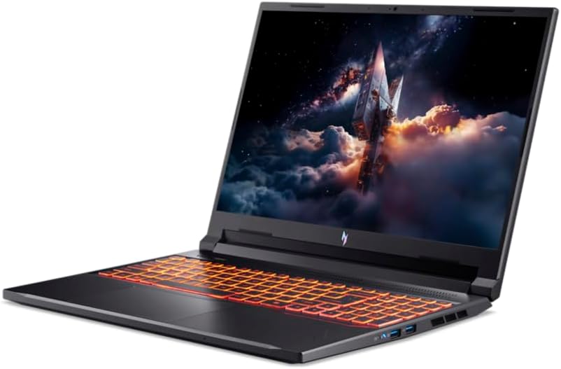 Acer Nitro V 16 AI ANV16-42, Gaming Laptop 16", WUXGA IPS (AMD Ryzen 7 260, 16 GB RAM, 512 GB SSD, NVIDIA GeForce RTX 5050, Without Operating System) Black, Spanish QWERTY Keyboard - Imagen 4