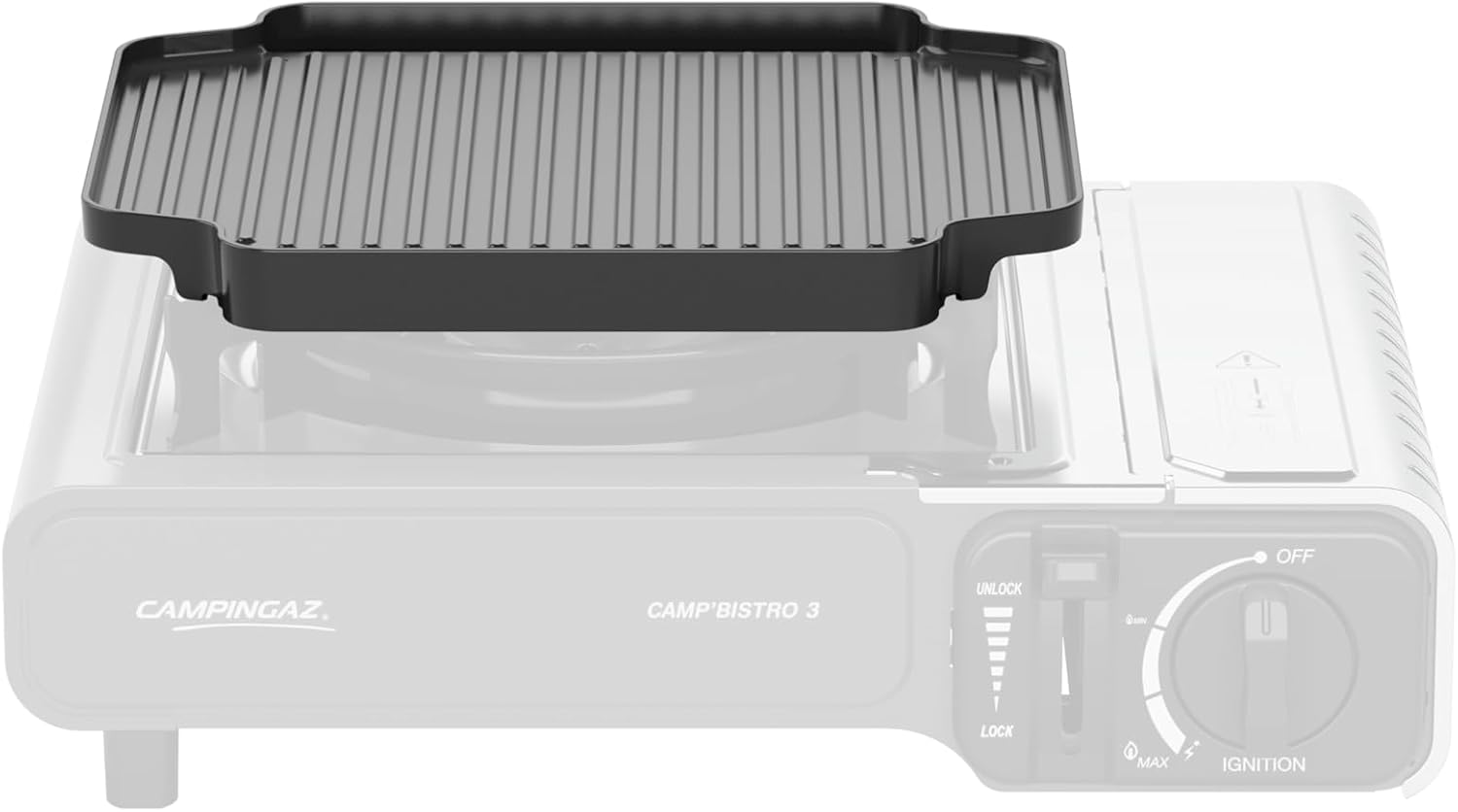 Campingaz Camp Bistro Camping Grill Accessory | Removable Grill for Camp Bistro 3 and Camp Bistro DLX 1 Burner Camping Stoves | Easy to Clean | Non-Stick Surface - Imagen 3