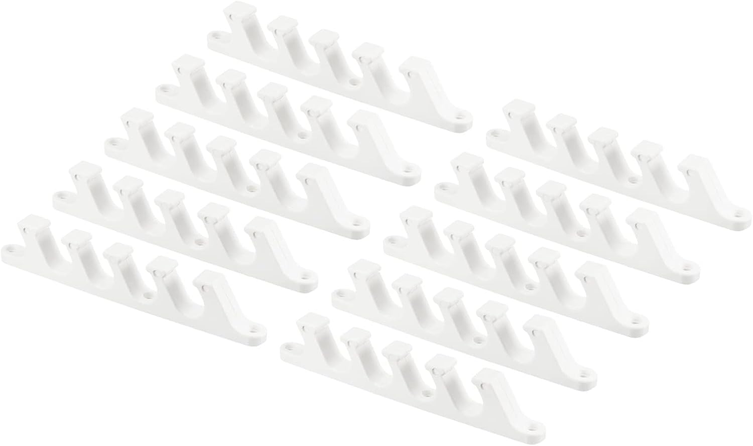 PATIKIL Chair Mounting Bracket, 10 Packs 5 Position Lawn Multiple Furniture Position Backrest Adjuster for Outdoor Living Room Patio, White