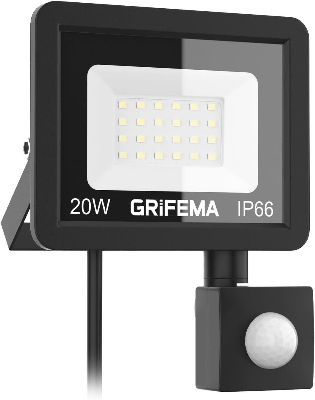 GRIFEMA Outdoor LED spotlight 20W with motion sensor