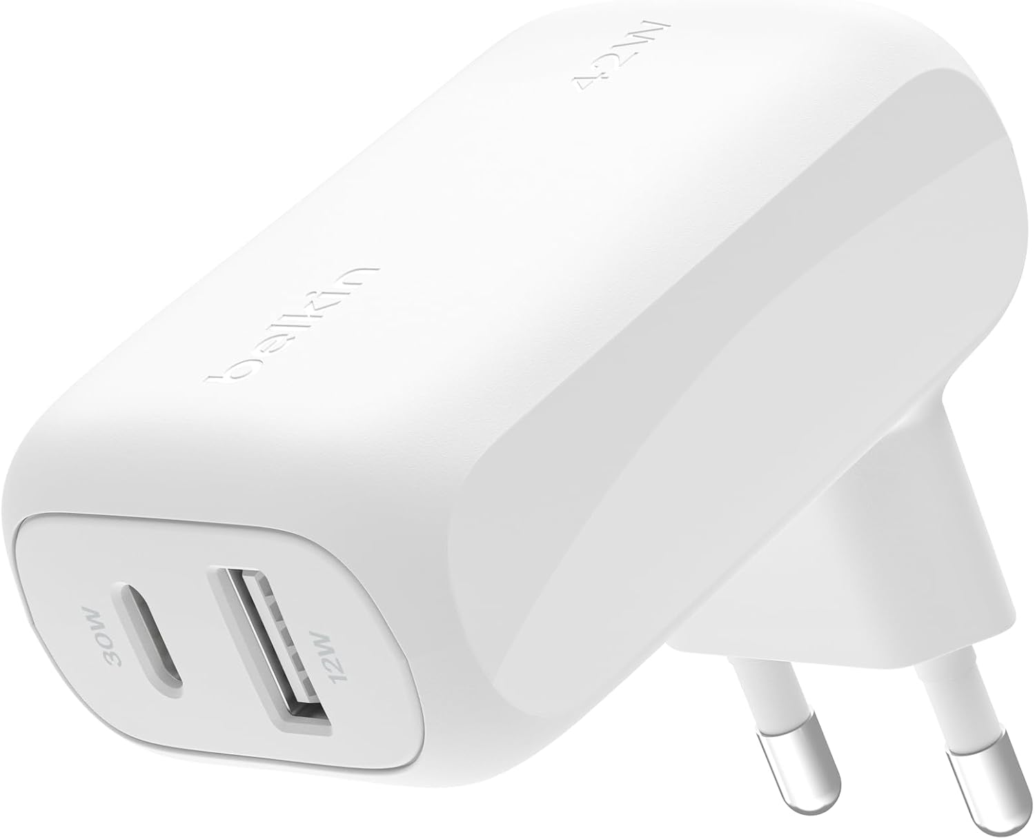 Belkin BoostCharge 42W Dual Wall Charger with USB-C and USB-A Port