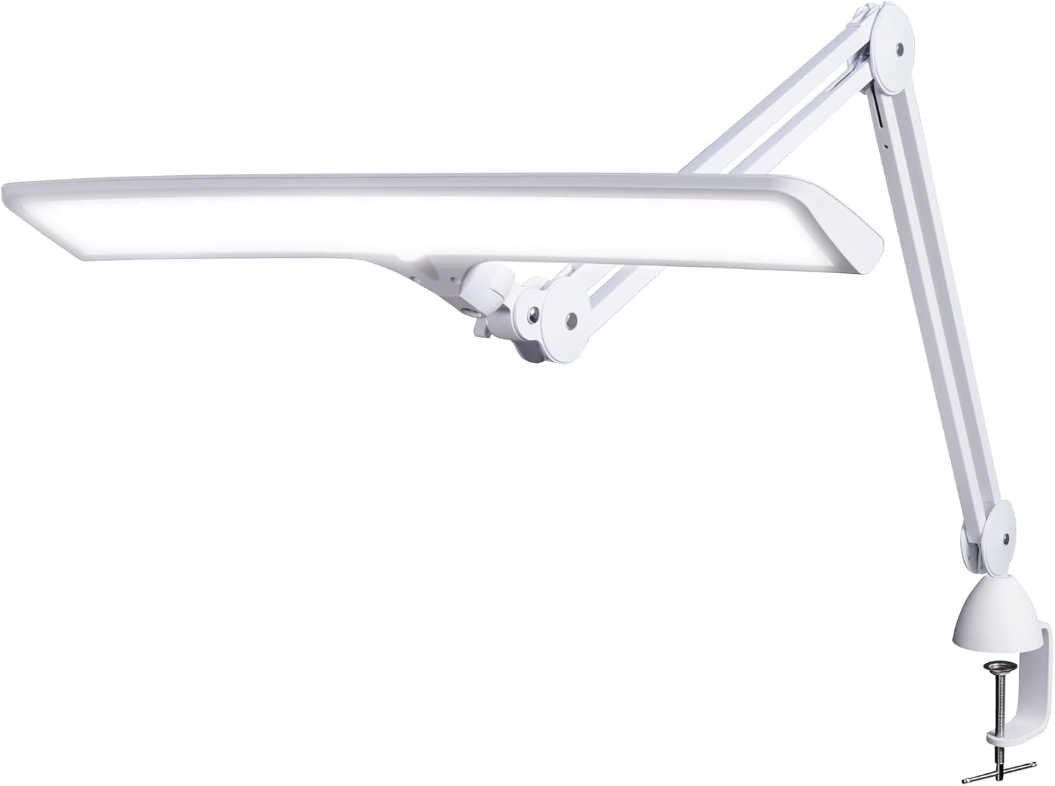 daylight Lumi LED Desk Lamp – 4000 Lux, IRC 95+, Touch Dimming, 2 Levels of Brightness, Daylight Table Lamp for Reading, Crafts and Office, Visual Protection, 15 W, White