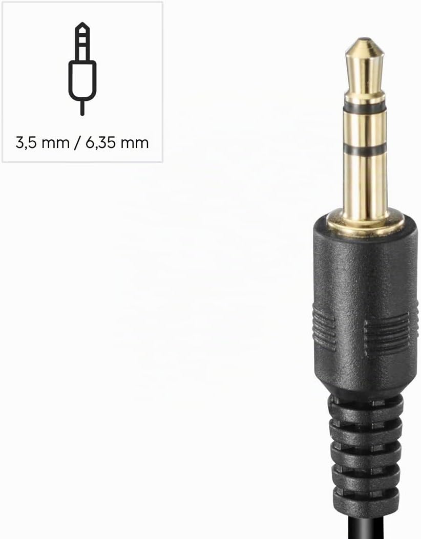 Hama | Headphones with Cable 2 Metres 3.5 mm Jack Connector (Desktop Computer, Adjustable Headband, Stereo Sound) Black. - Imagen 4
