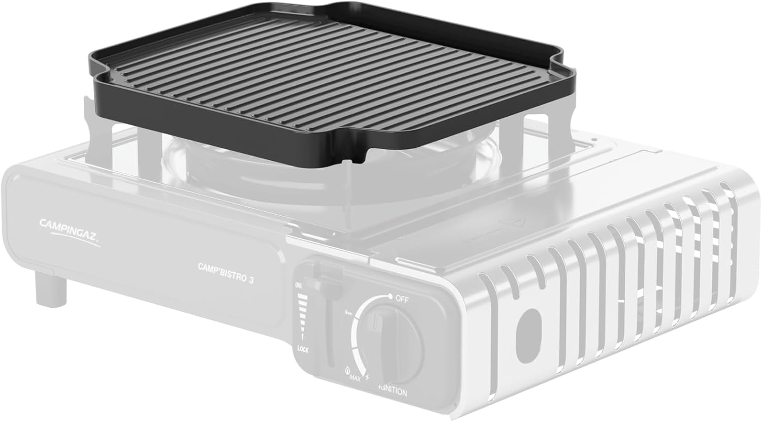 Campingaz Camp Bistro Camping Grill Accessory | Removable Grill for Camp Bistro 3 and Camp Bistro DLX 1 Burner Camping Stoves | Easy to Clean | Non-Stick Surface - Imagen 2