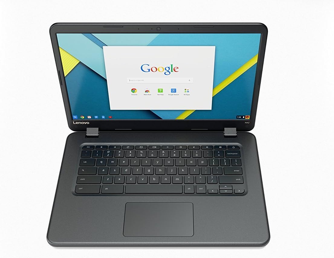 Lenovo IdeaPad N42-20 Chromebook, Intel N3060 Dual-Core, 16GB eMMC SSD, 4GB DDR3, 802.11ac, Bluetooth, ChromeOS (Certified Refurbished)