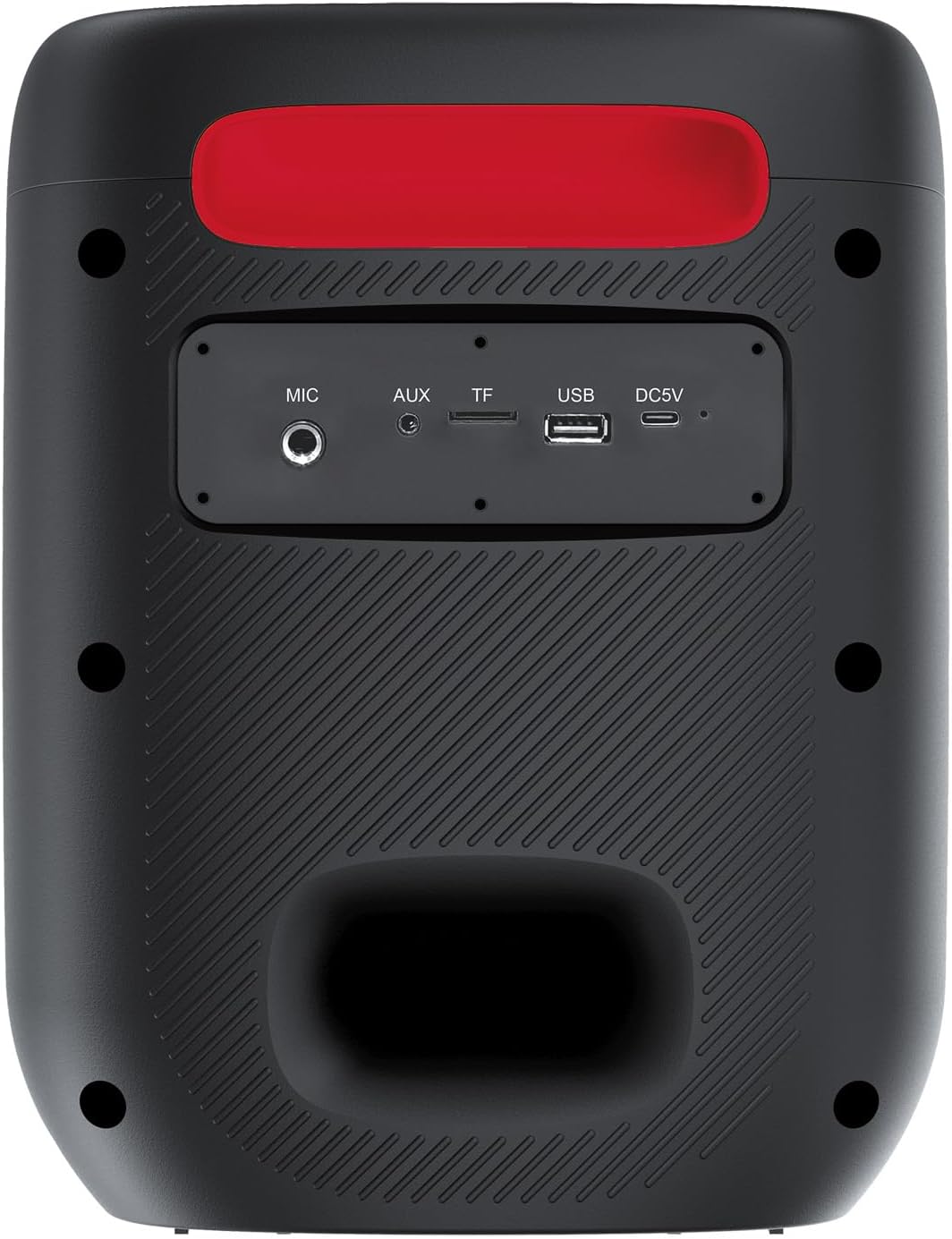 Kenwood AS-P200BT Party Speaker Bluetooth 50W RMS, TWS, USB, SD, Black | Built-in DSP amplifier, 165 mm woofer + 2 tweeters 25 mm, Li-Ion battery 10 h, dynamic light show - Imagen 3