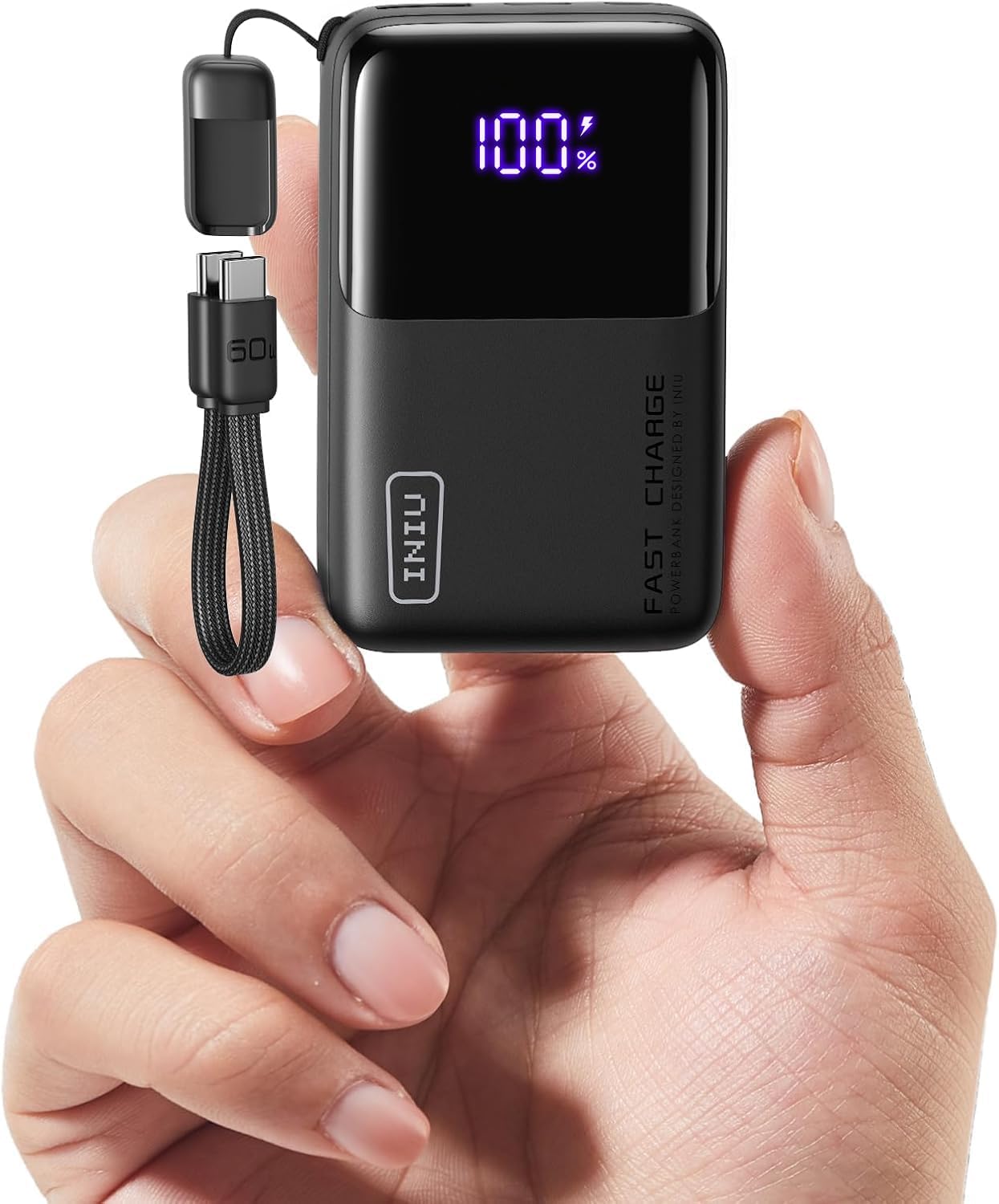 INIU 10000mAh Power Bank, Ultra Mini 45W Fast Charging External Battery