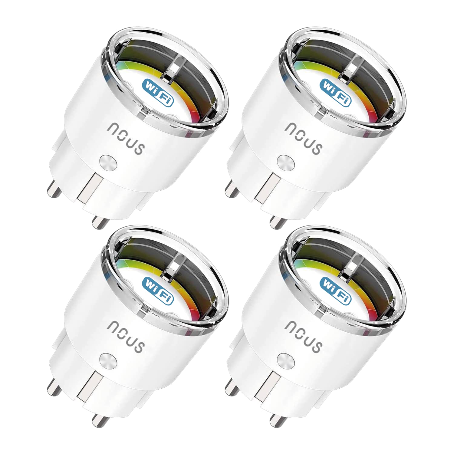 Nous A1 WiFi Smart Plug with Surge Protection, Consumption Meter, Remote Control, Timer, Programmable Google Home, Tuya Smart Life, Alexa Plugs, Home Automation Plug Kit