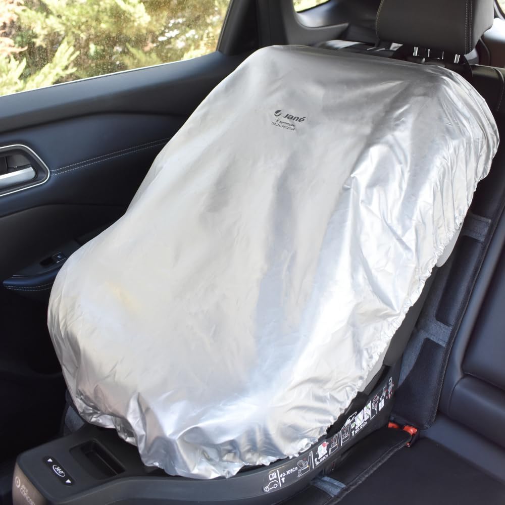 Jané Universal Baby Car Seat Cover, Anti-UV Sun Protection, Reduces Heat up to 25°C, Foldable, Waterproof, Grey - Imagen 5