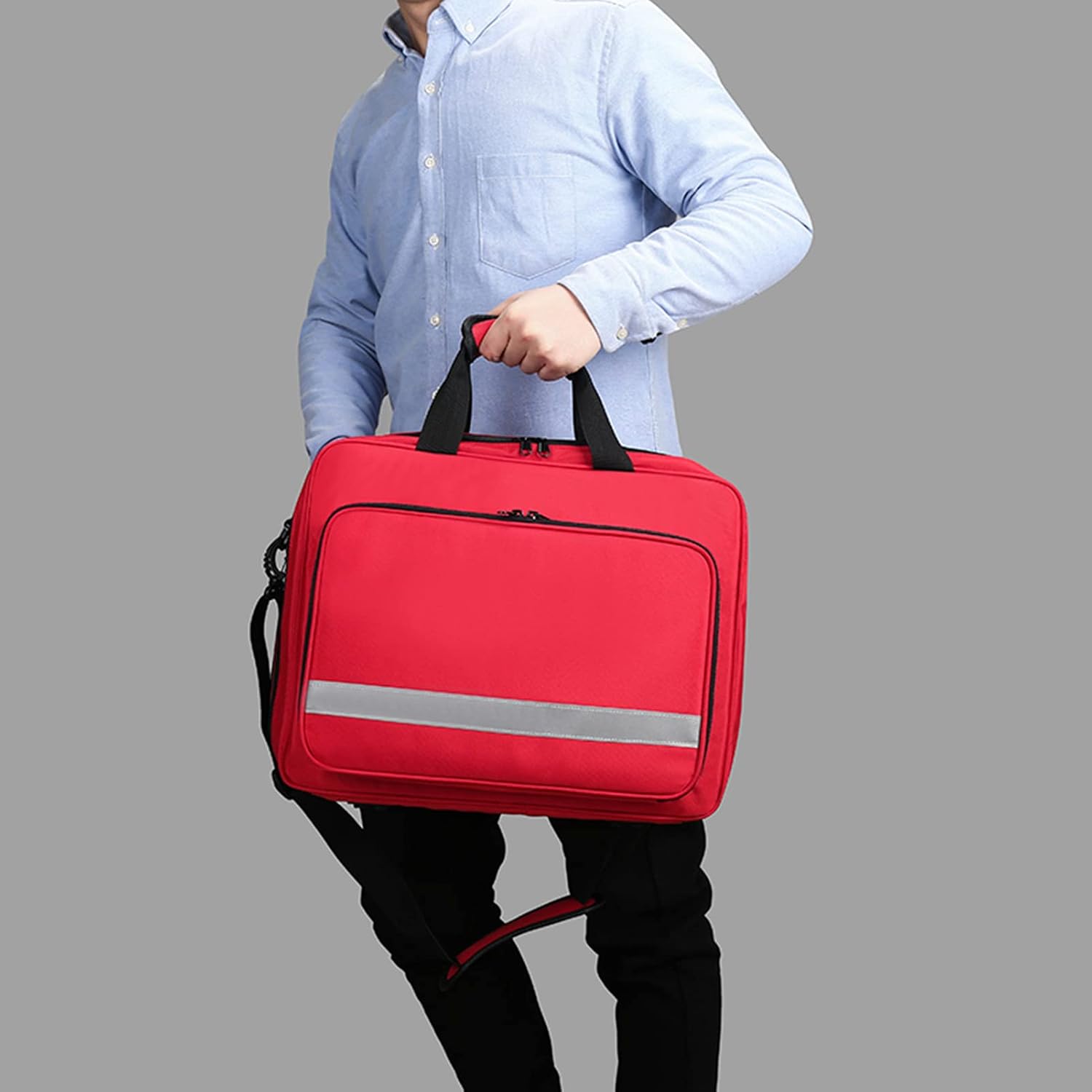 Bolsa para Emergencias, Bolsa De Primeros Auxilios, Bolsa De Primeros Auxilios Profesional con Múltiples Bolsillos para El Hogar, Oficina, Coche, Aire Libre, Barco, Camping, Senderismo - Imagen 2
