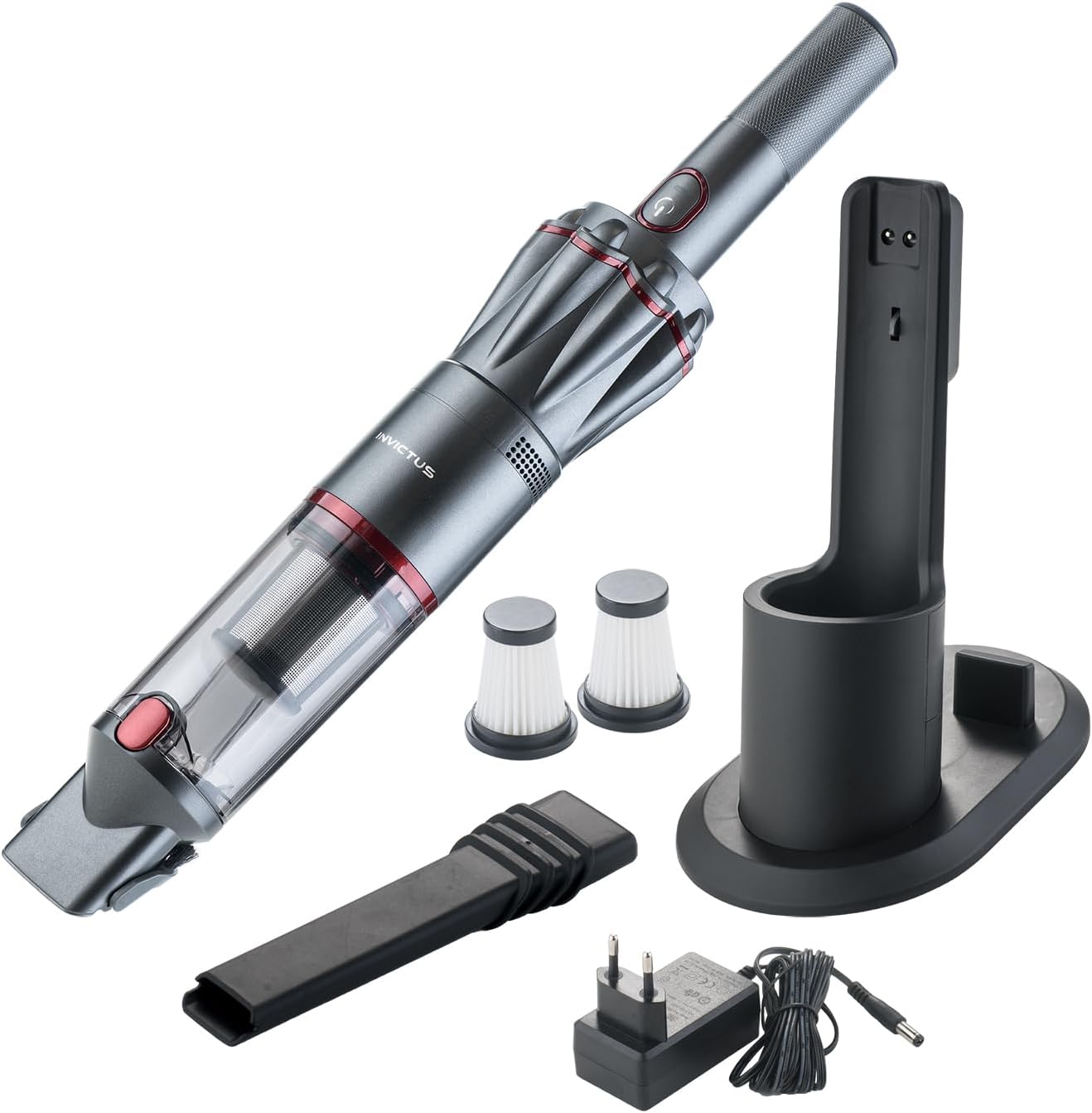 Genius A28178 – Handheld Vacuum Cleaner (PP, Stainless Steel, Anthracite)