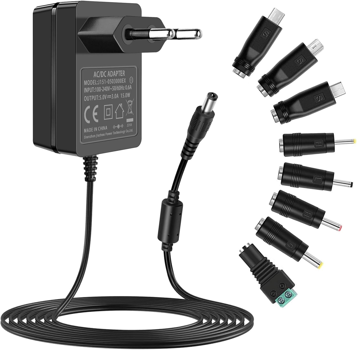 5V Power Supply 3A Adapter for Hatch Baby Rest, Rest+, LED Strip Lights, CCTV Cameras, Router, Speakers, Android Device