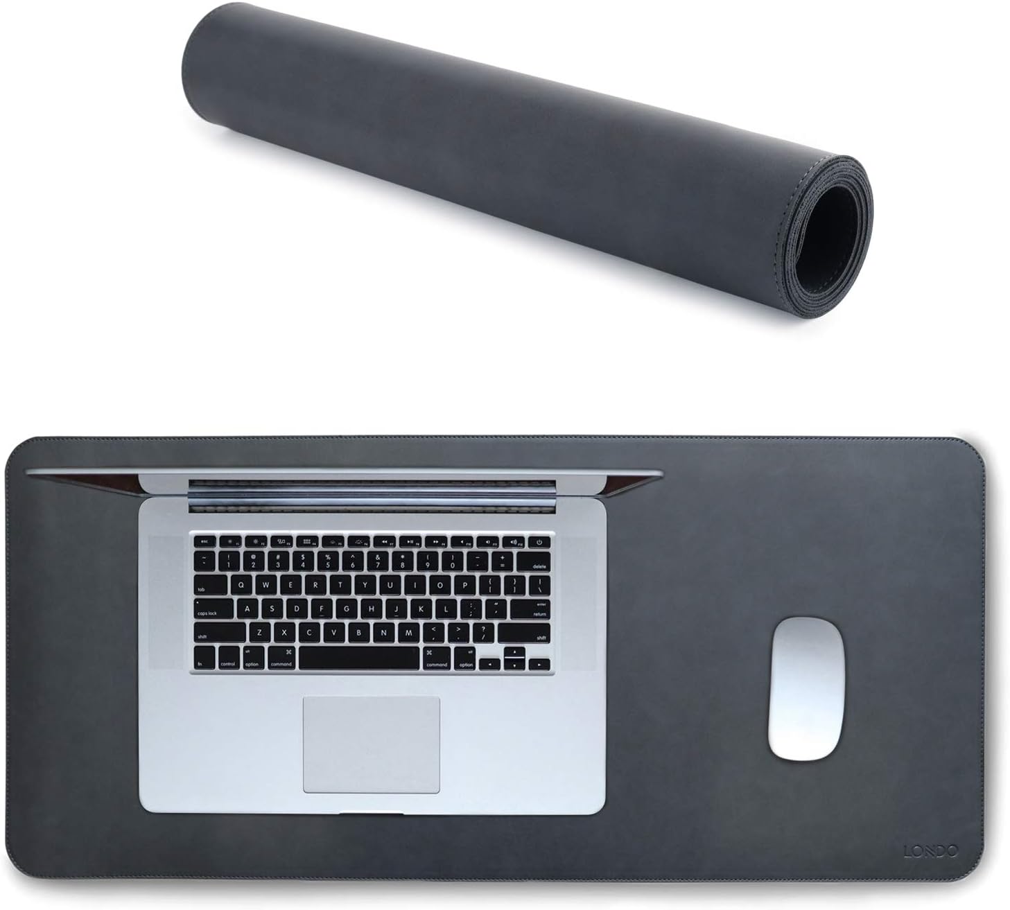 Londo Extended Leather Mouse Pad - Large Office & Gaming Mouse Pad, Soft Writing Surface, Non-Slip Base, Durable & Stylish Workspace Accessory