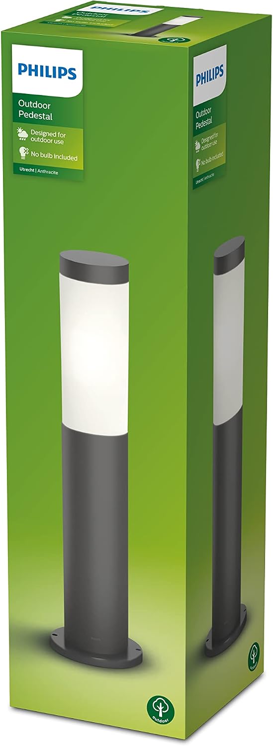 PHILIPS Utrecht Pedestal LED Outdoor Lamp Anthracite Warm White 20W