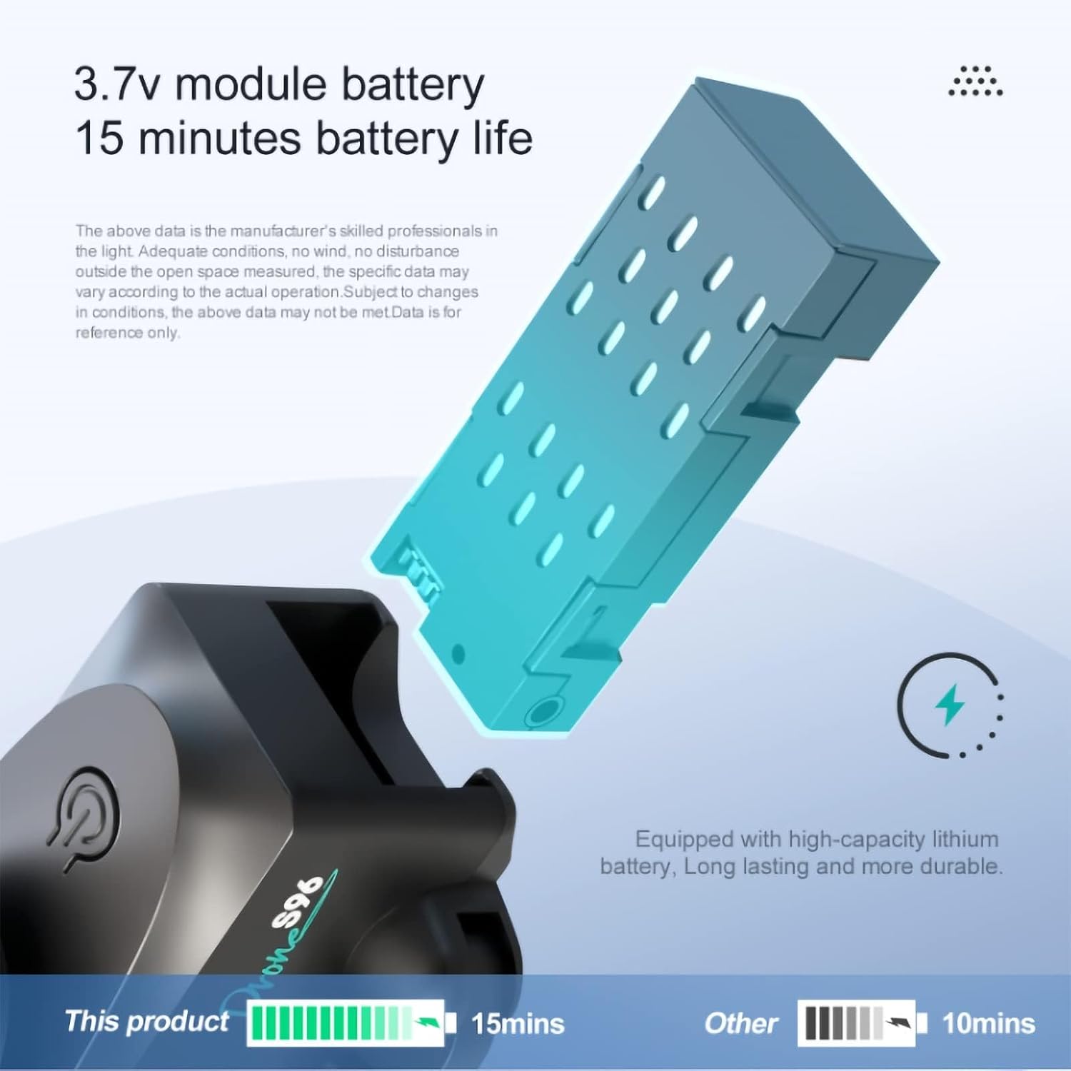 Mini Drone 4K HD Professional Dual Camera, Foldable Quadcopter to Prevent Obstacles of Optical Flow, with 2 Batteries Stunt Flip, Blue - Imagen 5