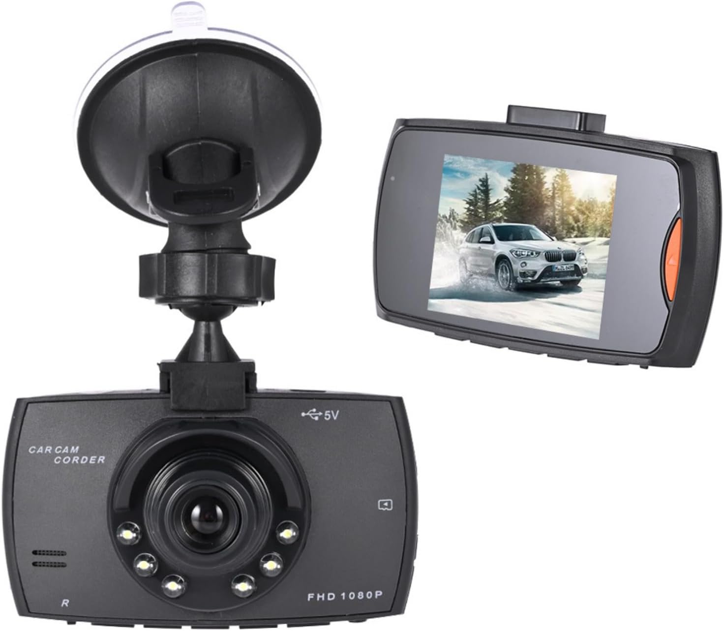 360 Degree Rotatable 1080P Dash Cam with Infrared Night Vision and Safe Suction Mounted Camera - Imagen 5