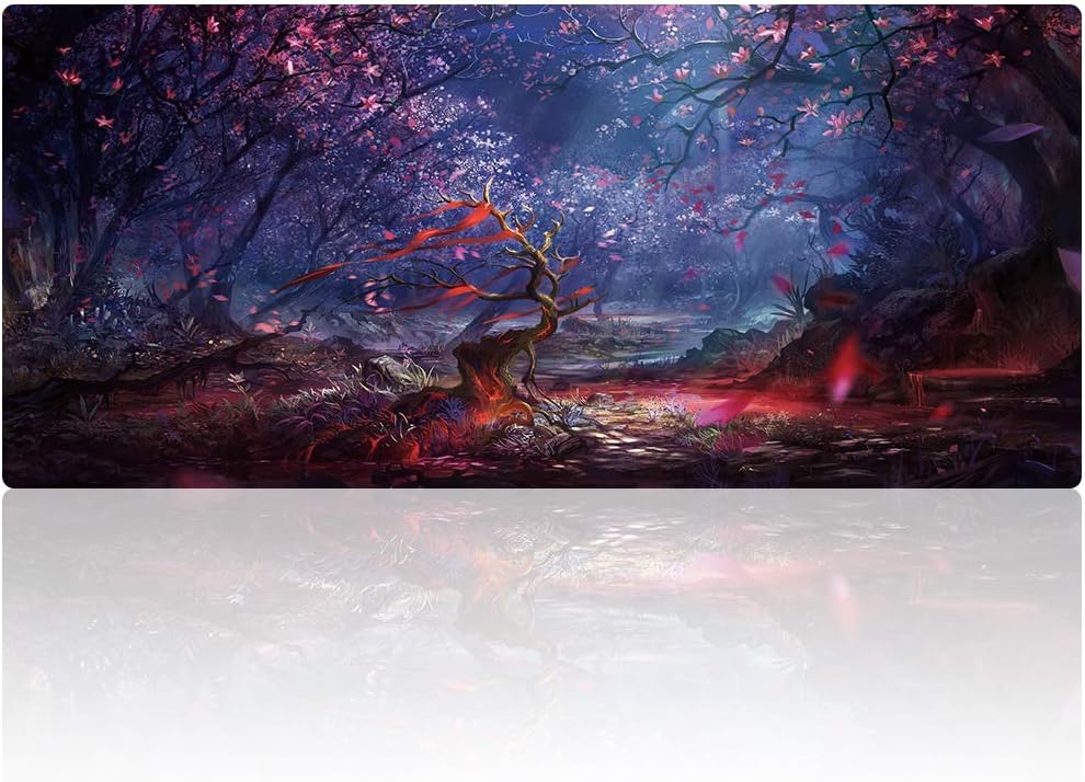 Large Professional XXL Mouse Pad and Mouse Pad for Computer Gaming (35.4 x 15.7 x 0.1 inches, Forest 90 x 40)