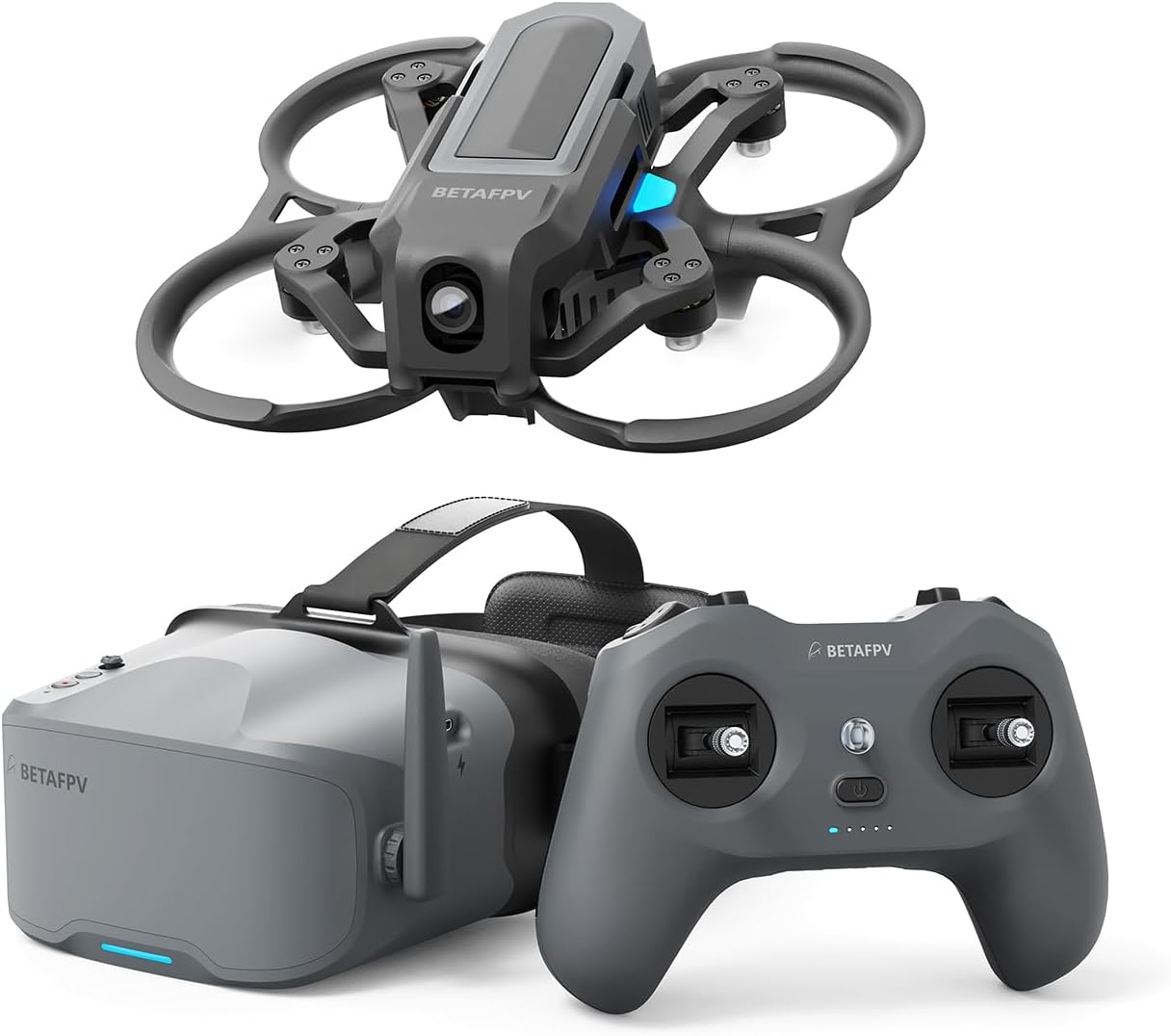 BETAFPV Aquila20 FPV Kit with Altitude Hold Stable Hover, Radio Transmitter LiteRadio 4 SE, VR04 FPV Goggles Compatible with DVR, Propulsion System 2S Drone RTF for FPV Beginner Fly