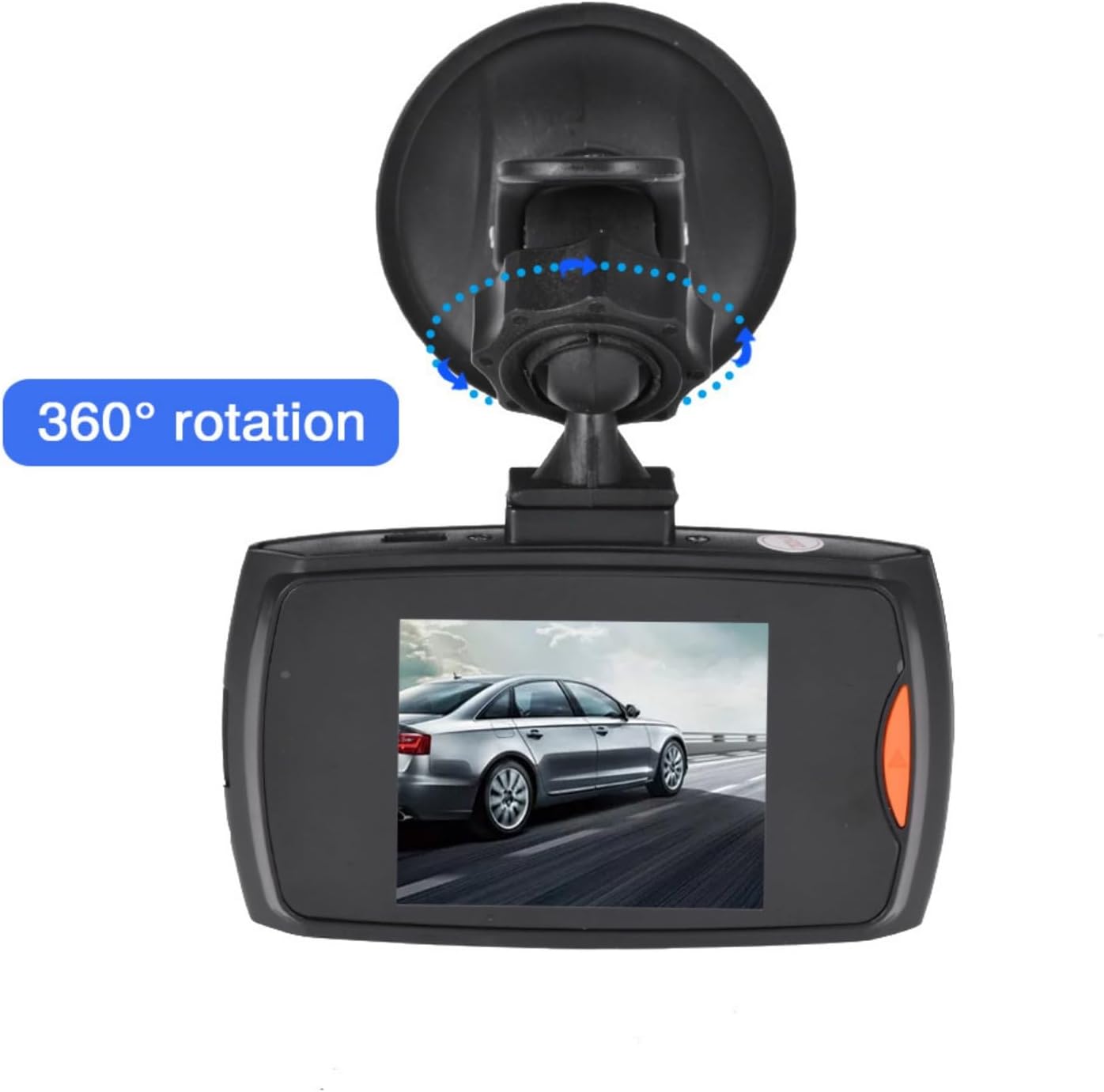 360 Degree Rotatable 1080P Dash Cam with Infrared Night Vision and Safe Suction Mounted Camera - Imagen 4