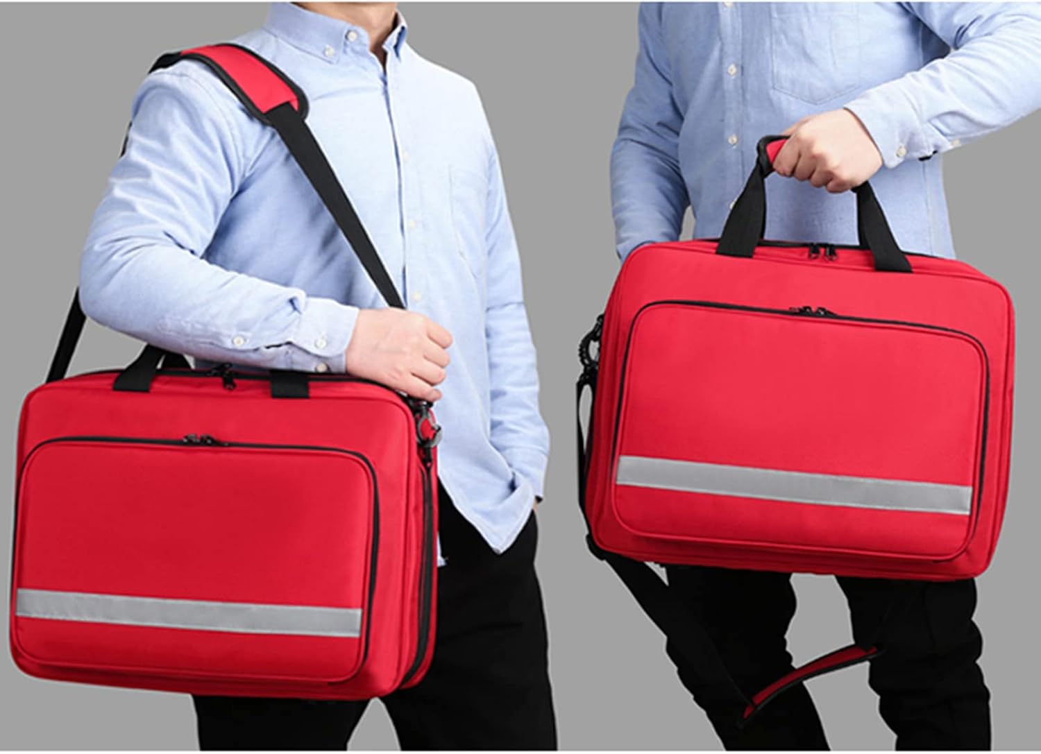 Bolsa para Emergencias, Bolsa De Primeros Auxilios, Bolsa De Primeros Auxilios Profesional con Múltiples Bolsillos para El Hogar, Oficina, Coche, Aire Libre, Barco, Camping, Senderismo