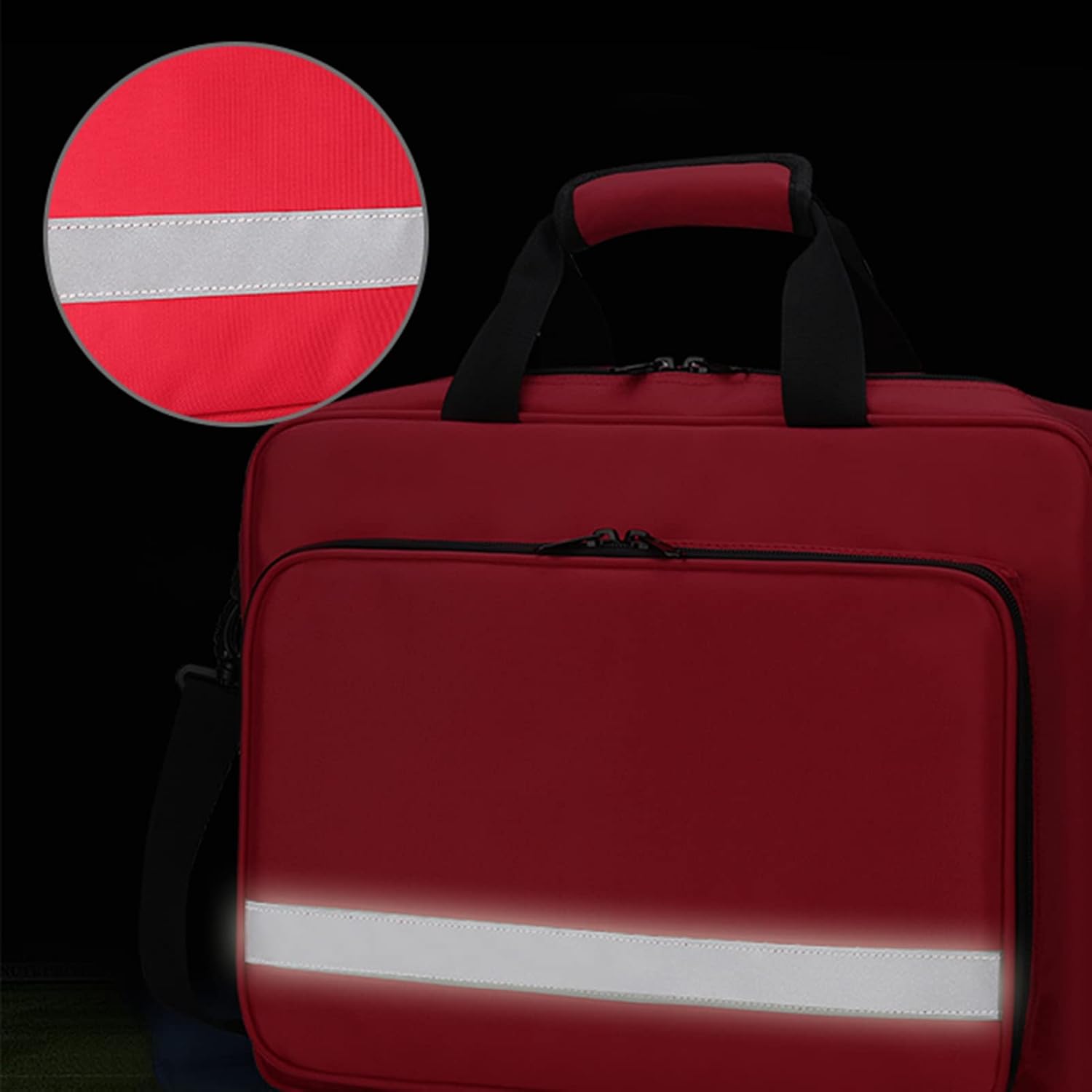 Bolsa para Emergencias, Bolsa De Primeros Auxilios, Bolsa De Primeros Auxilios Profesional con Múltiples Bolsillos para El Hogar, Oficina, Coche, Aire Libre, Barco, Camping, Senderismo - Imagen 3