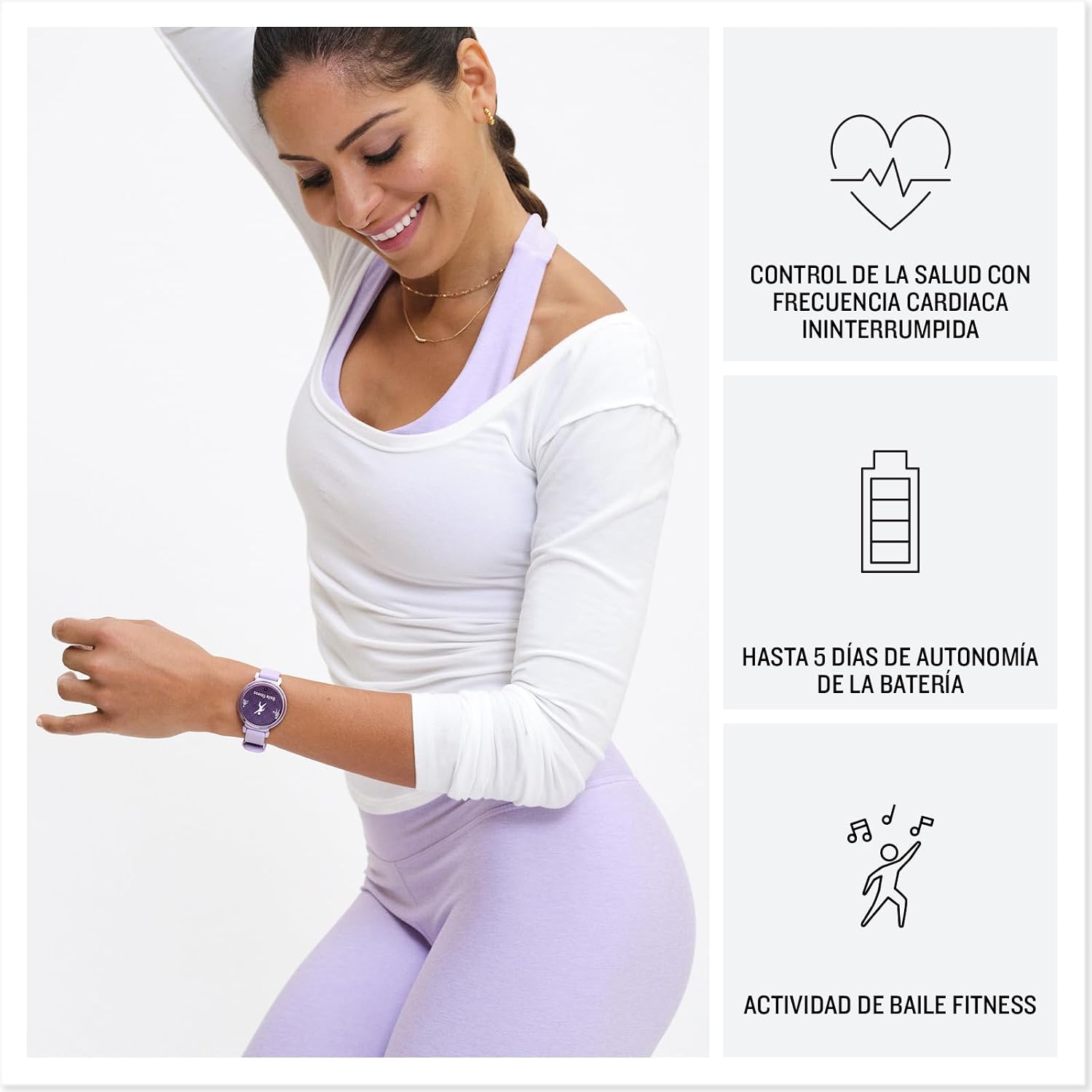 Garmin Lily 2, Smart Watch, Elegant Design, Health and Fitness Data, Touch Screen, Smart Notifications, Up to 5 Days Runtime, Gold (Renewed) - Imagen 3