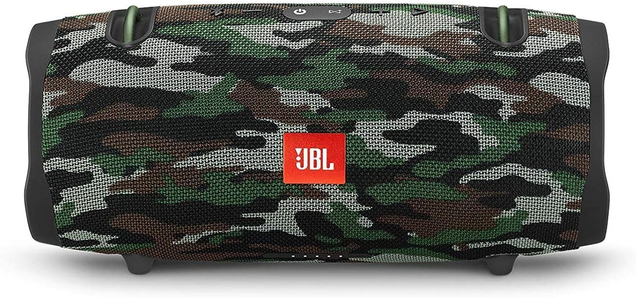 JBL DevaCurl 1 Xtreme 2 Waterproof Portable Wireless Bluetooth Speaker, Camouflage Design, 18/8 Stainless Steel