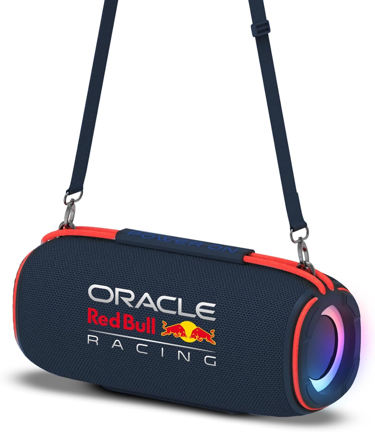 Nilox Red Bull Racing Force, Portable Bluetooth Speaker with RGB Lighting, Maximum Power of 120W, Wide Connectivity Including Bluetooth, USB, AUX, IPX5 Resistance