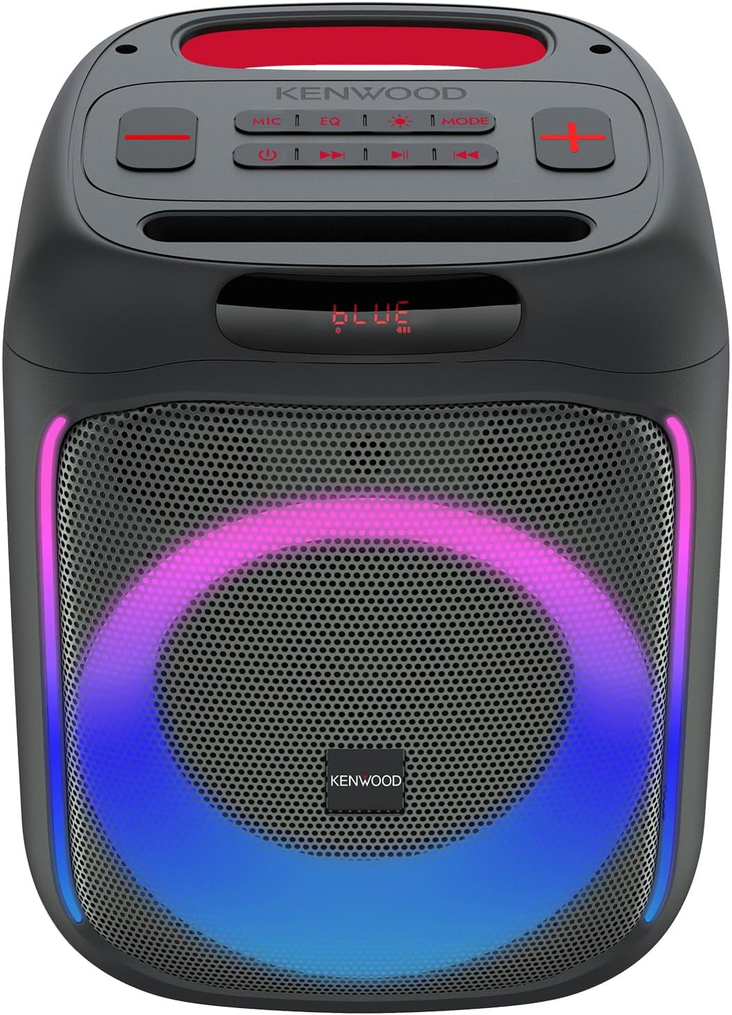 Kenwood AS-P200BT Party Speaker Bluetooth 50W RMS, TWS, USB, SD, Black | Built-in DSP amplifier, 165 mm woofer + 2 tweeters 25 mm, Li-Ion battery 10 h, dynamic light show