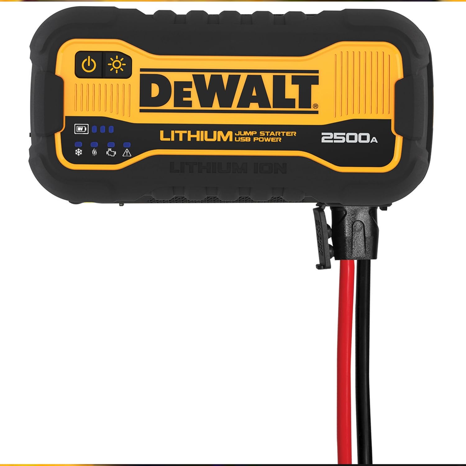 DEWALT DXAELJ25 2500 Peak Amp Portable Lithium Jump Starter with 25W Type C, 15W Type A, 60W Type C Input/Output
